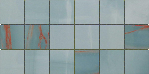 Laxveer Ceramic LLP Colorica Mk.OrionAqua1530 Мозаика купить в интернет-магазине Сквирел