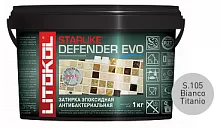 Эпоксидная затирка Litokol Starlike EVO S105 (1кг) Defender BIANCO TITANIO