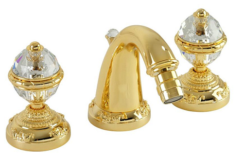 Migliore 27180 Cristalia Смеситель для биде, ручки Crystal/золото
