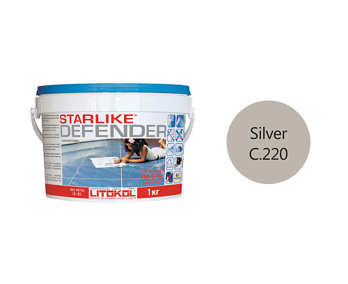 Litokol Starlike_ Defender_C220(1кг)_Silver (exp_date)