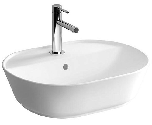 Vitra 7428B003-0001 Geo Раковина-чаша накладная 55х43 см, с переливом, белая