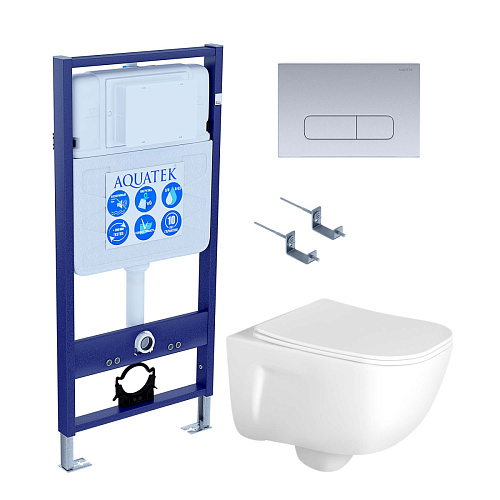 Aquatek Дива SET AQUATEK ДИВА-014 4в1 Инсталляция с подвесным унитазом