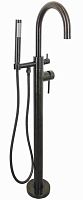 Paini 78PZ136LM Cox Смеситель для ванны, поворотный излив, черный брашированный PVD (PZ)