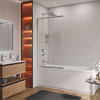 Cezares Slider SLIDER-FIX-VF-11-100/150-C-Cr Шторка на ванну