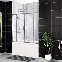 BelBagno UNO-VF-2-170/145-P-Cr Душевая шторка на ванну 170х145 см, рифленая
