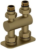 Сунержа 032-1537-1234 Модуль 2х1/2" прямой EU50, матовое золото