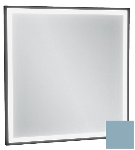 Jacob Delafon EB1433-S50 Allure & Silhouette Зеркало 60 х 60 см, с подсветкой, рама аквамарин сатин купить  в интернет-магазине Сквирел