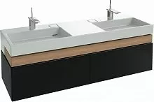 Jacob Delafon EB1189-M61 тумба под раковину TERRACE 1 ящ. д/аксес. и 2 выдв. ящ. /150х48х38/(мягкий черный) купить  в интернет-магазине Сквирел