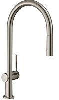 Hansgrohe 72800000 Talis M54 210 Смеситель для кухни, с вытяжным душем, хром
