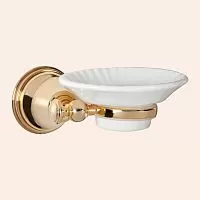 TW Harmony TWHA106oro 106, подвесная мыльница, керамическая (белый), цвет держателя: золото, купить  в интернет-магазине Сквирел