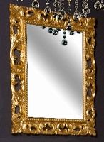 Зеркало прямоугольное золото массив Armadi Art 515-м купить  в интернет-магазине Сквирел