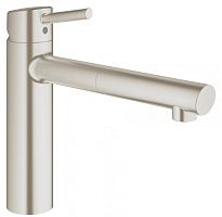 Grohe 31129DC1 Concetto New Смеситель для мойки, со средним/выдвижным изливом, суперсталь