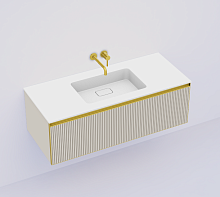 Armadi Art QUATRO 790-M1-120-RIB-CM-MG-LED Тумба под раковину