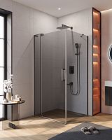 Cezares Slider SLIDER-AH-1-90-100/110-GRIGIO-GM Душевой уголок