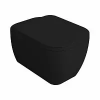SIMAS HE18 nero matt Henges Унитаз подвесной безободковый 38х55 см, цвет nero matt (без креплений F85)