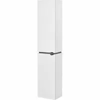 Акватон 1A238603SY01L Скай PRO Шкаф - колонна 30х147 см, левый, белый глянец/хром глянец купить  в интернет-магазине Сквирел