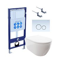 Aquatek Поларис SET AQUATEK ПОЛАРИС-015 4в1 Инсталляция с подвесным унитазом
