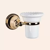 TW Harmony TWHA109oro 109, подвесной cтакан, керамический (белый), цвет держателя: золото, купить  в интернет-магазине Сквирел