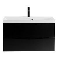 BelBagno MARINO-900-2C-SO-NL-P База под раковину 90х45 см, подвесная, Nero Lucido (черный глянец) купить  в интернет-магазине Сквирел