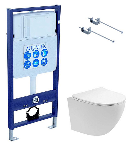 Aquatek ЕВРОПА SET AQUATEK ЕВРОПА T-KKI1 Инсталляция с подвесным унитазом