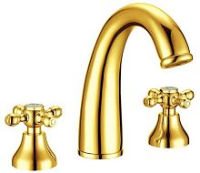 Boheme 297 Tradizionale Oro Смеситель для умывальника, на 3 отверстия, золото