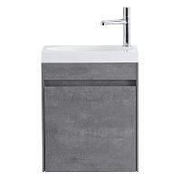 BelBagno PIETRA MINI-460-1A-SO-SCM-R База под раковину 45х26 см, подвесная, Stucco Cemento (цемент)