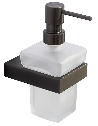 Cezares SLIDER-SOIS-V-GM Диспенсер для мыла подвесной, стекло, исполнение оружейная сталь Cezares SLIDER-SOIS-V-GM Диспенсер для мыла подвесной, стекло, исполнение оружейная сталь купить в интернет-магазине Сквирел