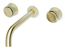 Смеситель из стены Boheme AURA 152-2-MG-A золотой матовый Смеситель из стены Boheme AURA 152-2-MG-A золотой матовый