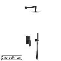 Excellent AREX.SET.2045BL Keria Black Душевая система, черная