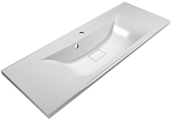 BelBagno BB1100/450-LV-MR-PR Раковина из литьевого мрамора 120х45 см, белая