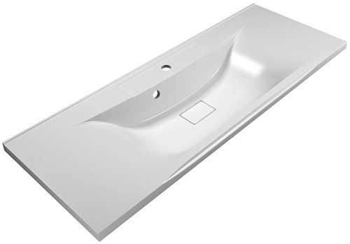 BelBagno BB1100/450-LV-MR-PR Раковина из литьевого мрамора 120х45 см, белая BelBagno BB1100/450-LV-MR-PR Раковина из литьевого мрамора 120х45 см, белая