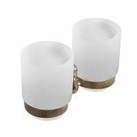 Art&Max ANTIC CRYSTAL AM-E-2688SJ-Br Стакан для зубных щеток двойной купить  в интернет-магазине Сквирел