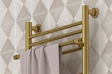 Сунержа 03-2012-0370 Полка прямая (L - 370 мм) н/ж для ДР Сунержа, золото