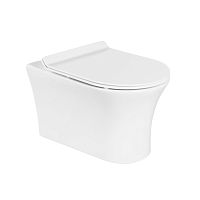 BelBagno BB1224CHR Ancona Чаша подвесного унитаза 37х55 см, безободкового, с креплением, белая