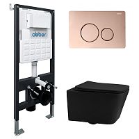 Abber Rechteck AC1201MB-AC0105-AC0121RG Инсталляция с подвесным унитазом