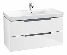 Villeroy & Boch A69710DH Subway 2.0 Тумба под раковину 99х45 см, белый глянцевый (Glossy White) купить  в интернет-магазине Сквирел