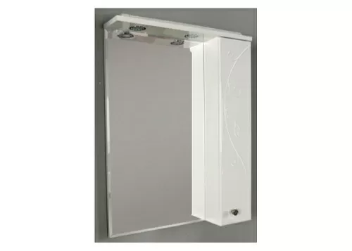Акватон 1A162702LL01R Лиана Зеркальный шкаф 60х85 см, правый, белый/хром глянец купить  в интернет-магазине Сквирел