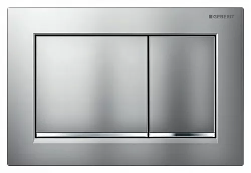 Geberit 115.080.KN.1 OMEGA30 Смывная клавиша, хром матовый/глянцевый