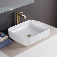 BelBagno BB1304 Раковина накладная керамическая 50х39 см, белая