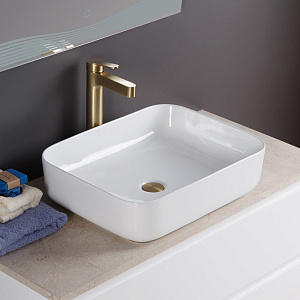 BelBagno BB1304 Раковина накладная керамическая 50х39 см, белая