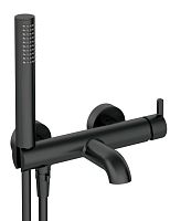 Deante BQS_N11M Silia Смеситель для ванны с душевым гарнитуром, Nero (черный)