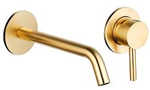 Aquame AQM6215GG Siena Смеситель для раковины, комплект, Glossy gold (глянцевое золото)