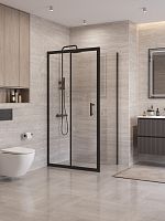 BelBagno UNO-195 UNO-195-AH-1-110/80-C-NERO Душевой уголок