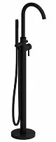 Damixa 365000300 Scandinavian Pure Смеситель для ванны/душа, отдельностоящий, черный матовый