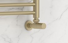 Сунержа 022-1400-1212 Вентиль угловой, (цилиндр) G 1/2" НР х G 1/2" НР, матовая шампань