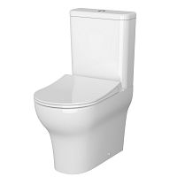 Vitra 9012B003-7226 Zentrum Back to Wall Унитаз напольный/пристенный 37х54 см с тонким сиденьем микролифт, с функцией биде, белый