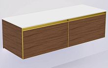 Armadi Art QUATRO 790-M2-140(70+70)-B-MG+L Тумба под раковину