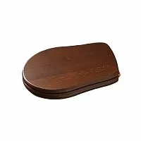 Kerasan 108740 noce/oro Retro Сиденье для унитаза, микролифт, дерево/ петли золото