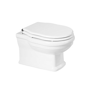 BelBagno BB115CH Boheme Чаша подвесного унитаза 37х53 см, безободкового, P-trap, белая
