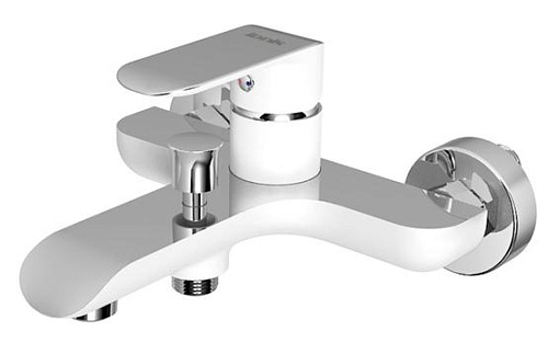 IDDIS, CALSB00i02WA Calipso Смеситель для ванны, белый глянцевый/хром